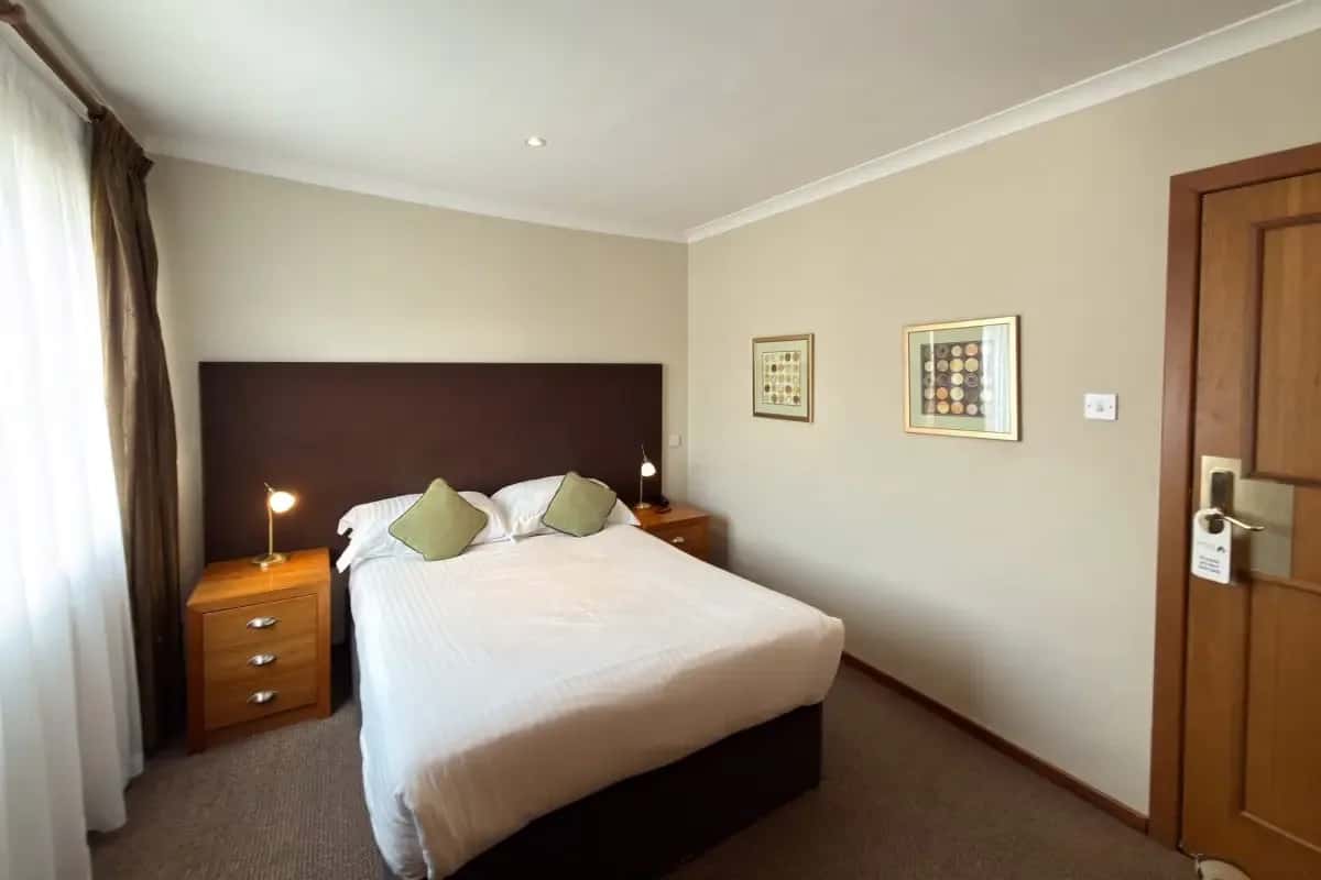 Cozy Double Room with King sized bed at The Angus Hotel Blairgowrie