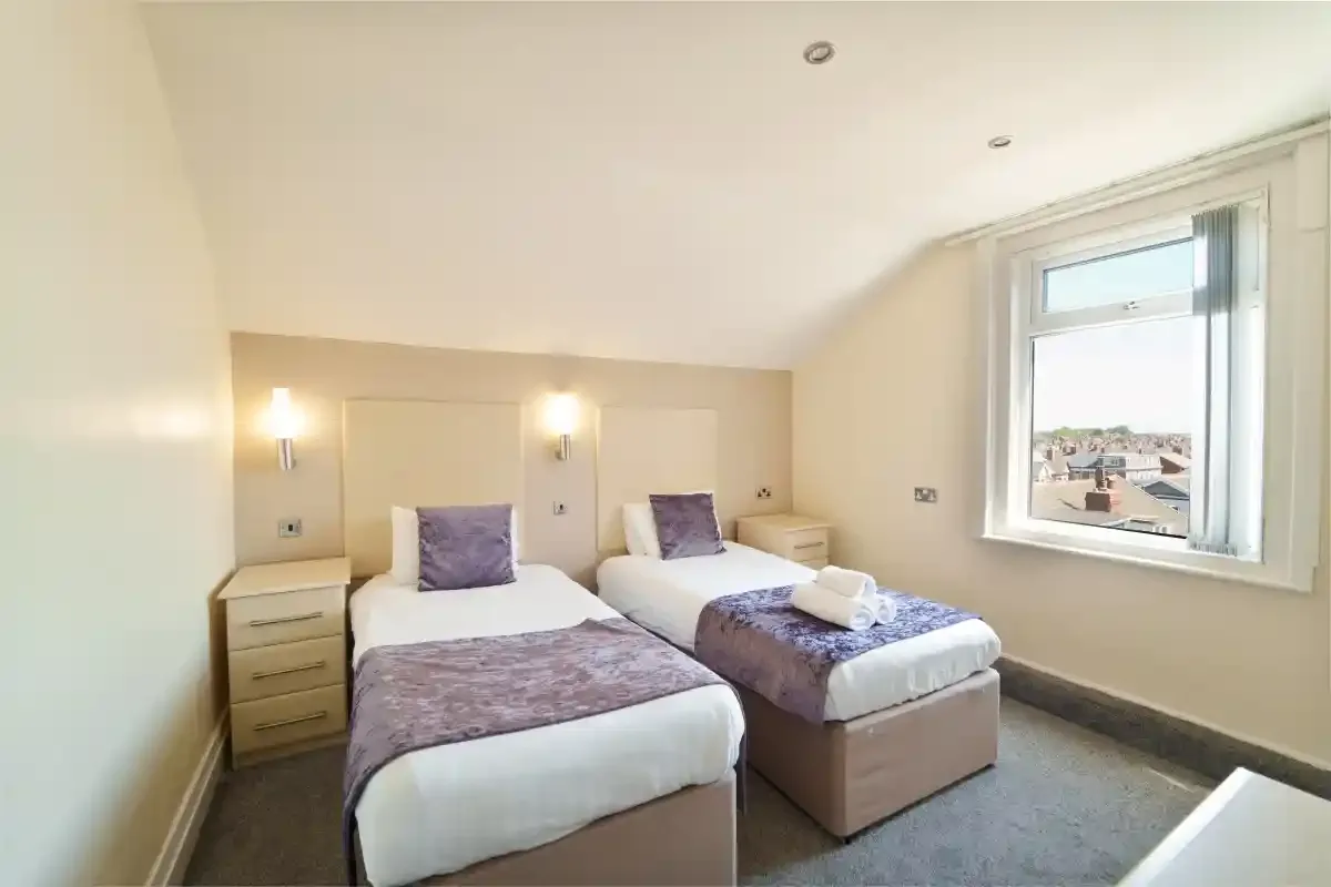 Standard Twin Room in The Royal Boston Hotel Blackpool