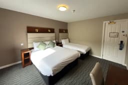 Family Room with Queen sized bed and Single bed