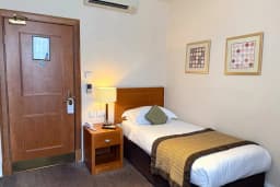 Single Room with a single bed at The Angus Hotel Blairgowrie